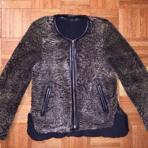 SOLD =)  Rag and Bone shearling leather reversible Jacket - Picture 3 of 6